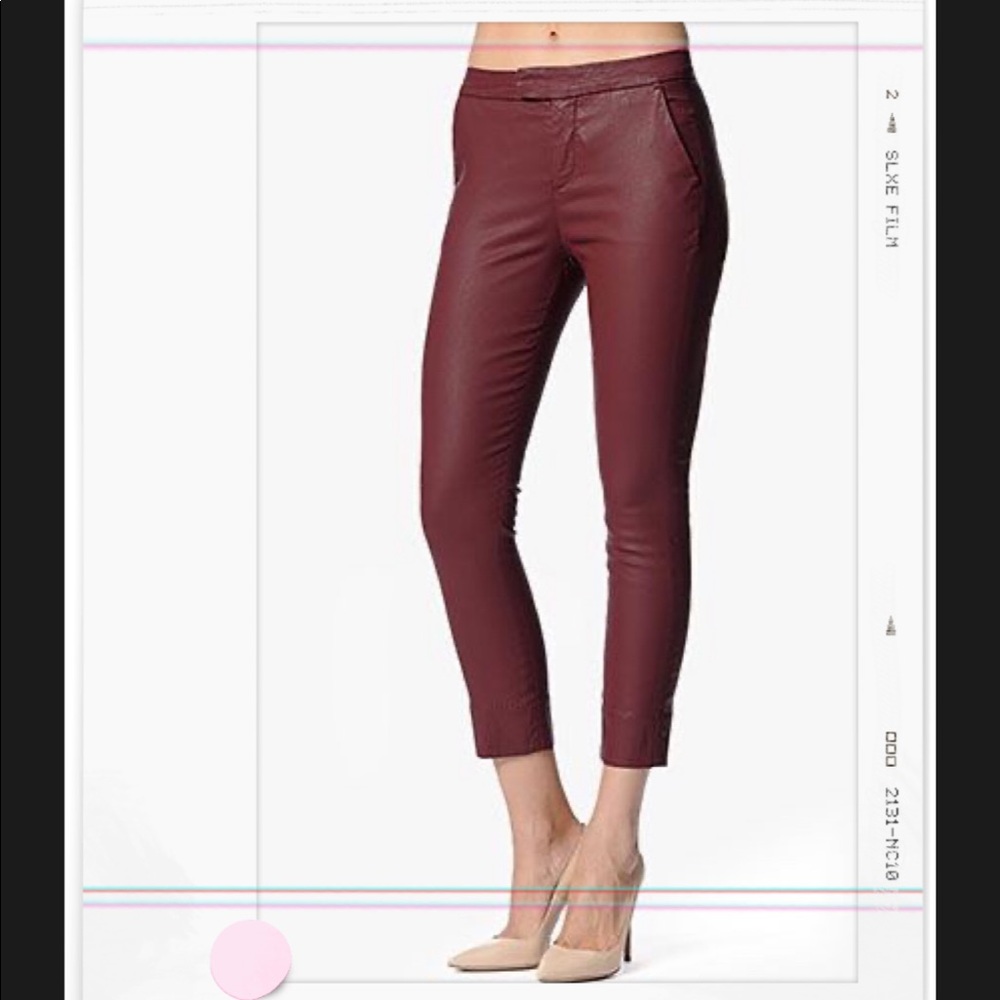 7 For All Mankind Leather-Look Coated Chino